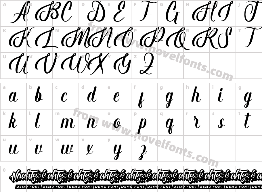 BaselinerDemoRegularCharacter Map