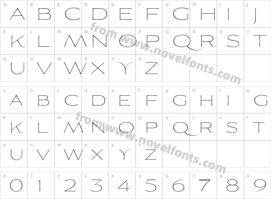 Aviano Flare ThinCharacter Map