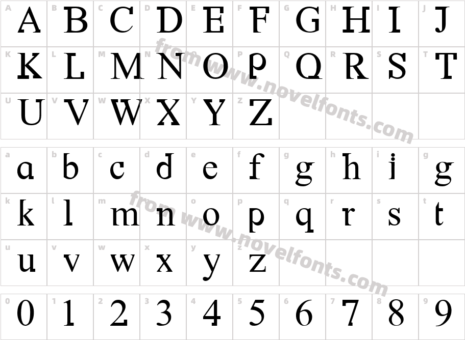 384-CAI978Character Map