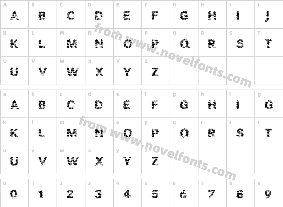 BARKCharacter Map