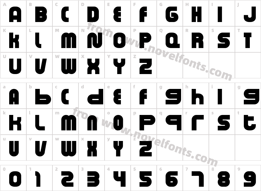 BASELREMATED BoldCharacter Map