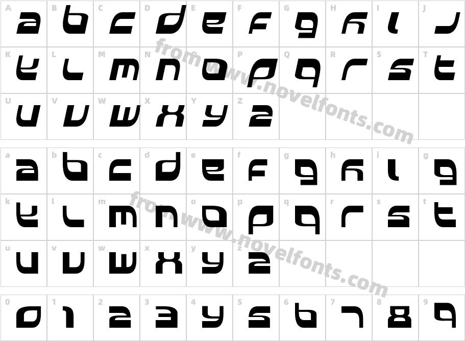 BD Elside capsitalicCharacter Map