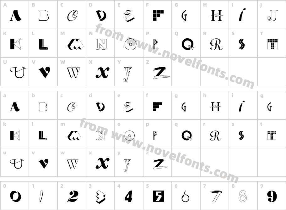 BD Modern ArtCharacter Map