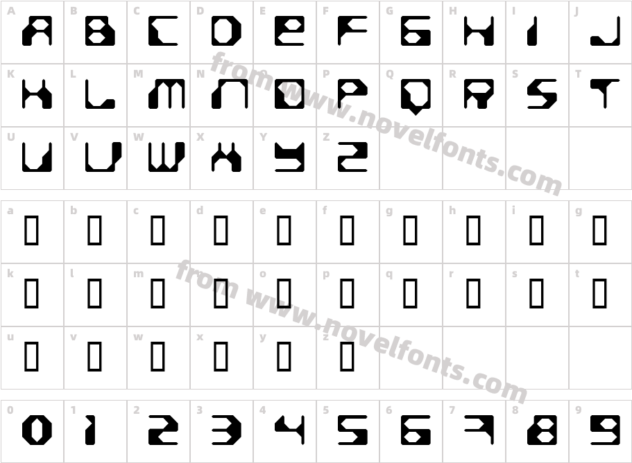 BD Stereotype Square UpCharacter Map