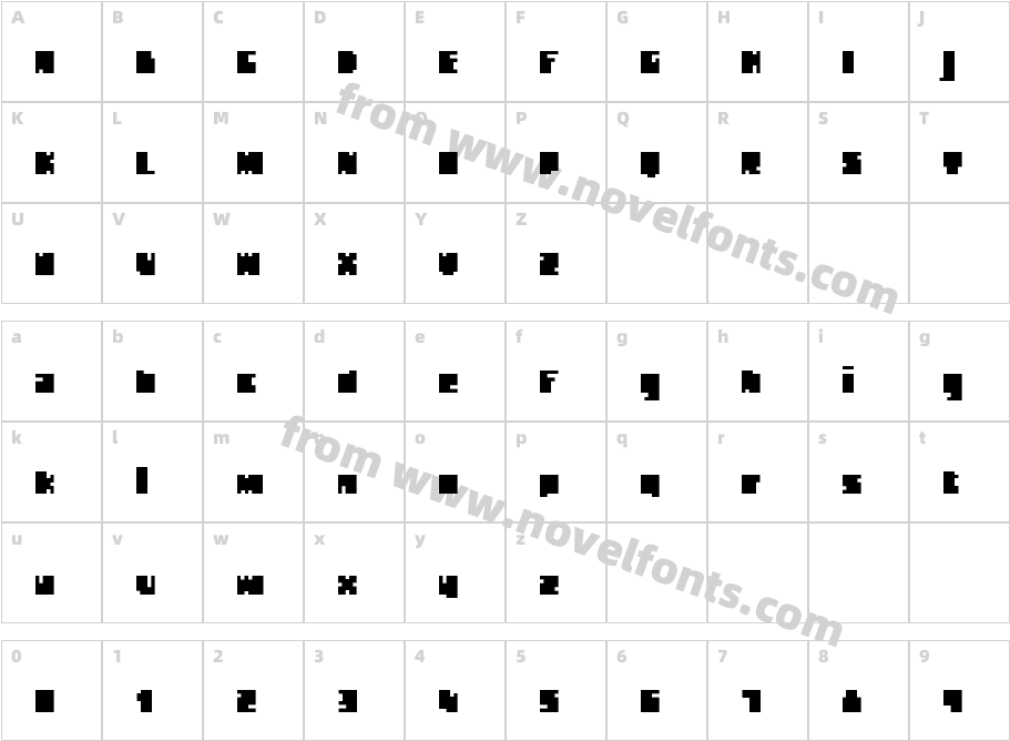 BUNKER RegularCharacter Map