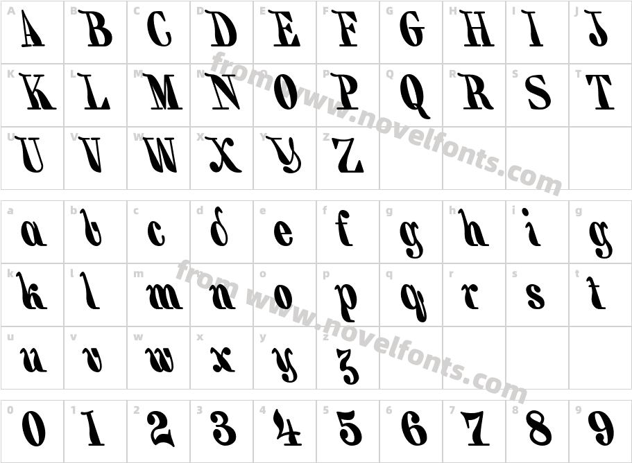 Backhand BrushCharacter Map