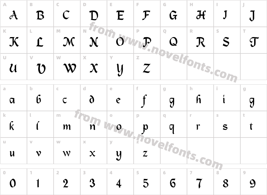 Bailey LightCharacter Map