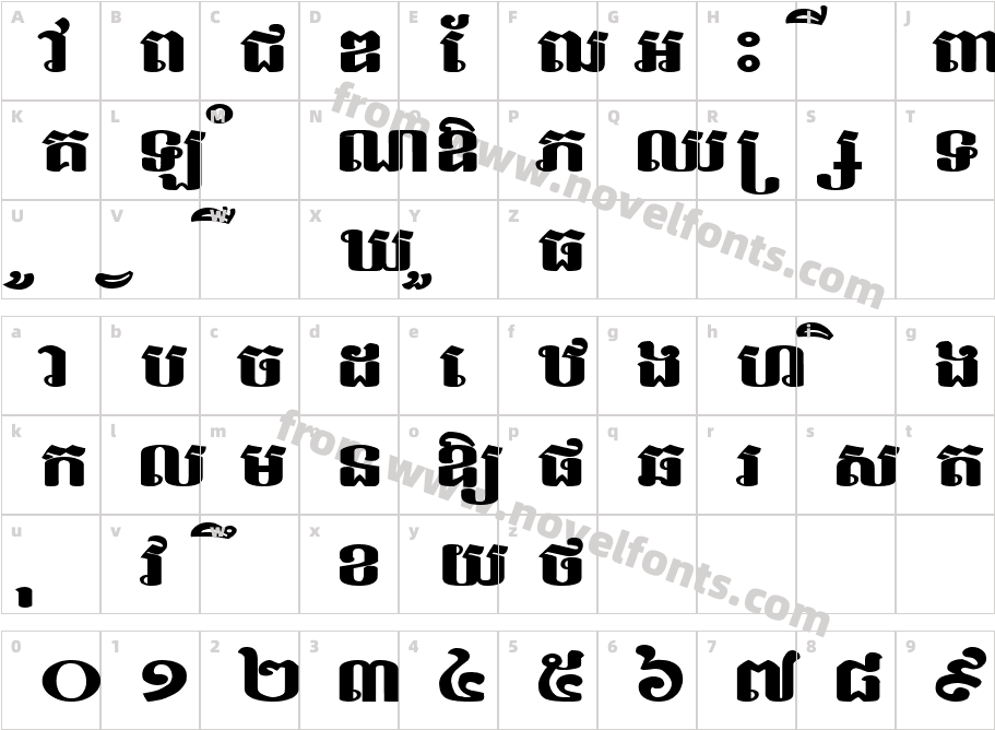 Bakprea NewCharacter Map