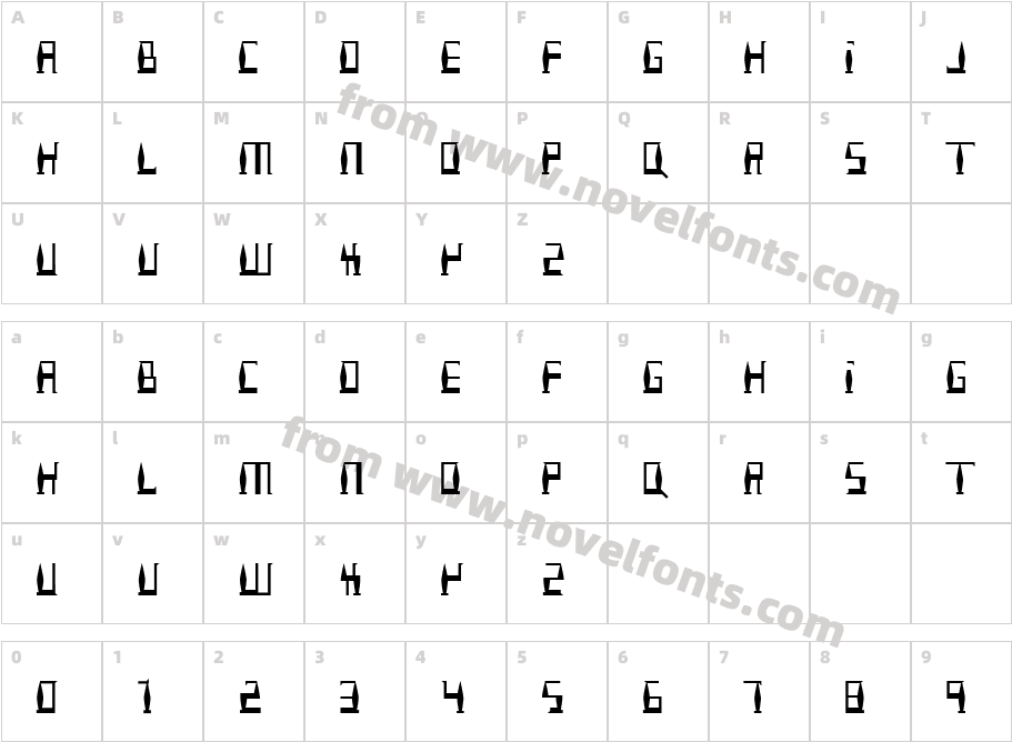 BalusterCharacter Map