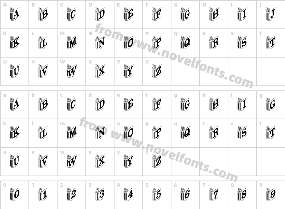 BandoneonCharacter Map