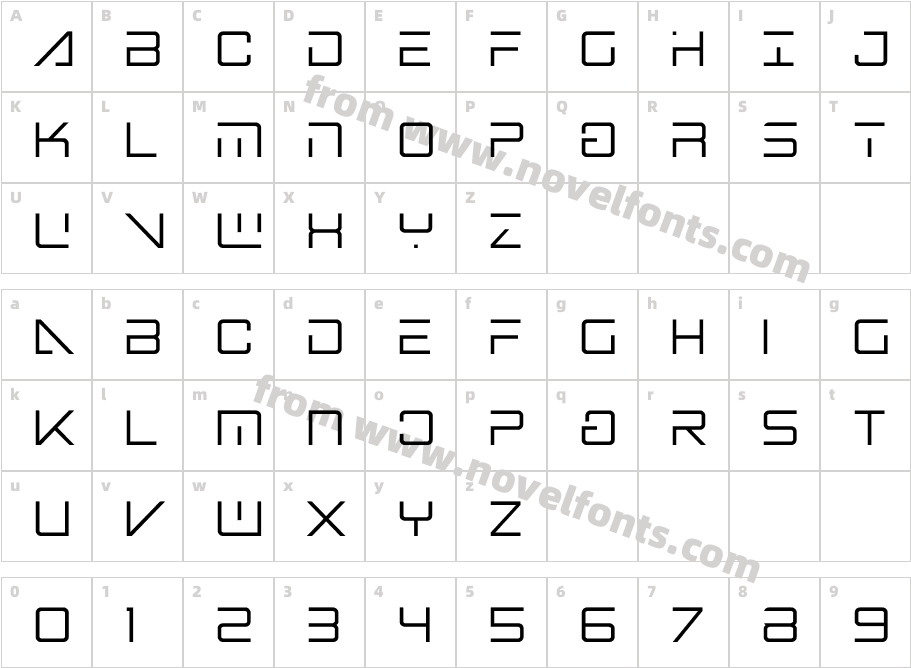 Banshee Pilot CondensedCharacter Map