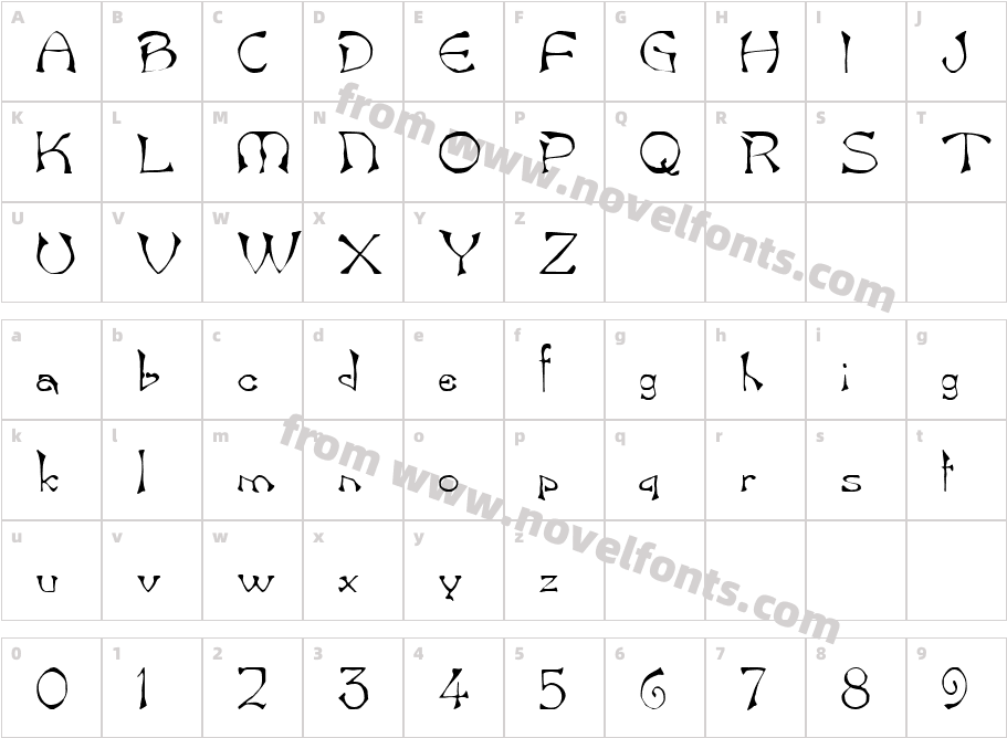 Barmoon BoldCharacter Map