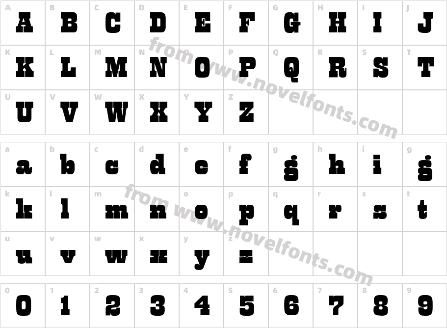 Barnum Block CGCharacter Map