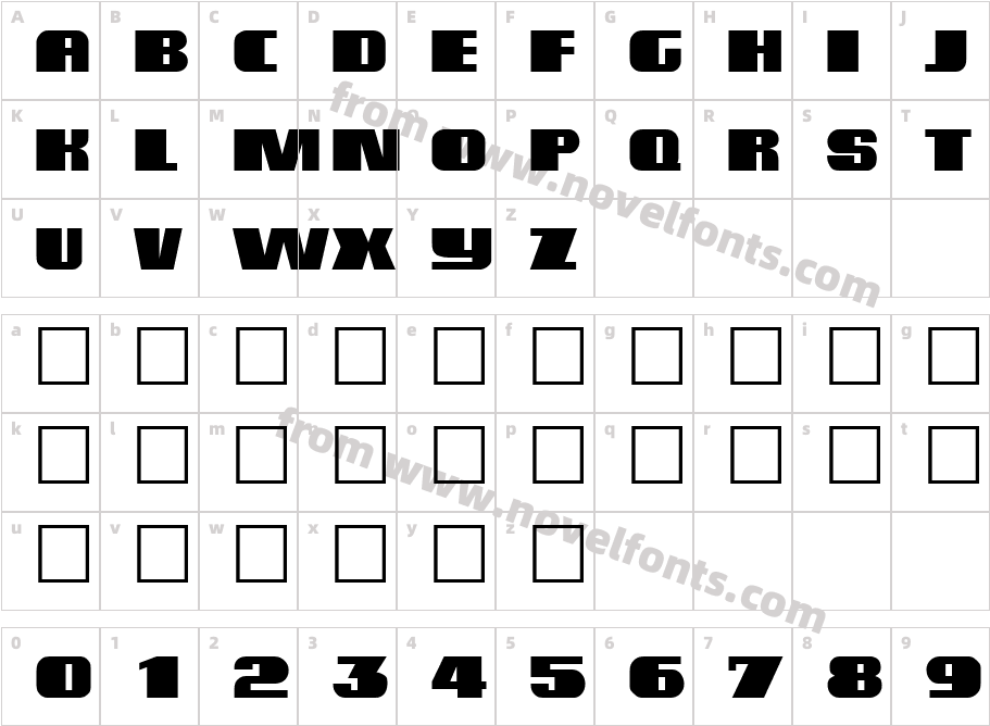 BarracudaCharacter Map