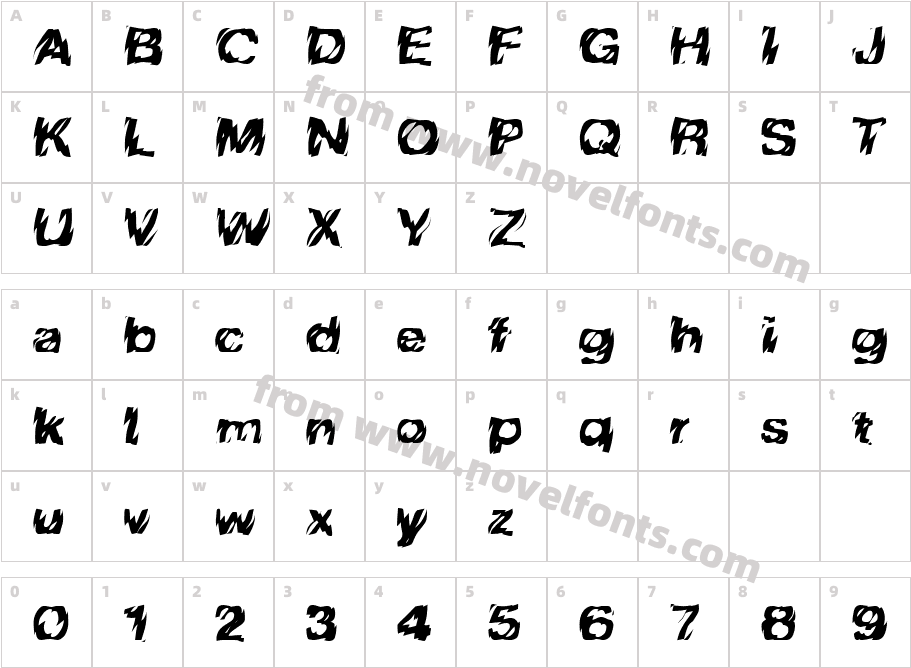 BarrageCharacter Map