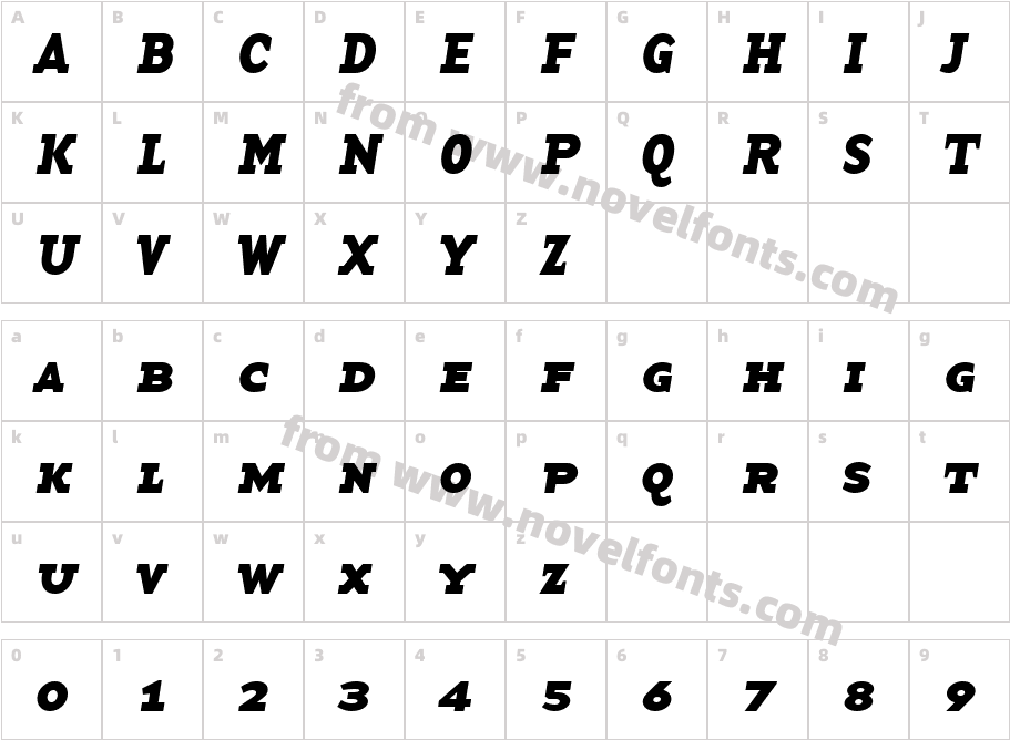 BaseTwSerifSmallCaps Bold ItalicCharacter Map