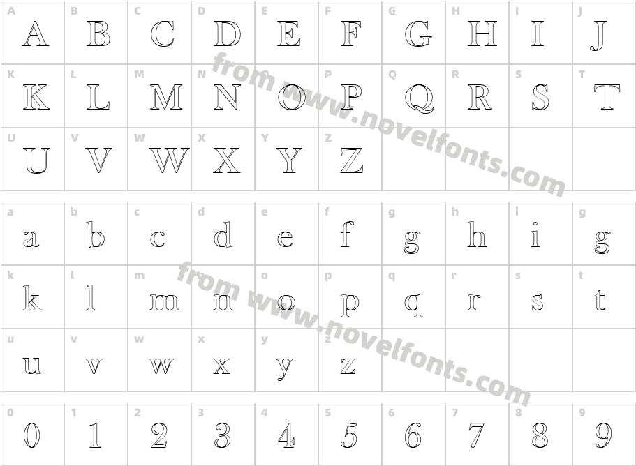 Baskerville Old FacD Ou1Character Map