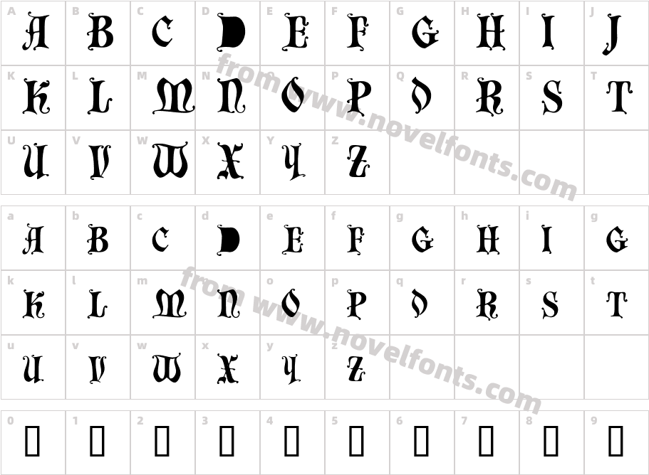 BastogneS CapsSSKCharacter Map