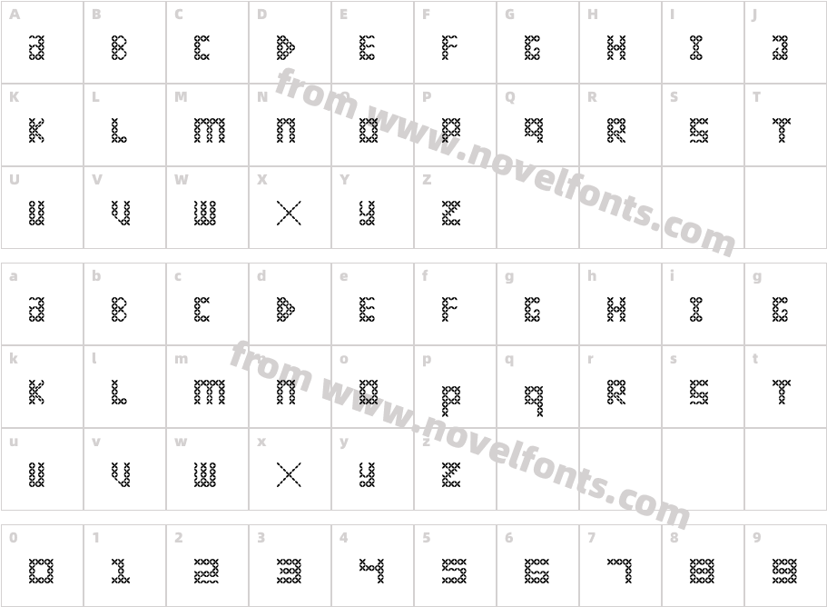 Batik RegularCharacter Map