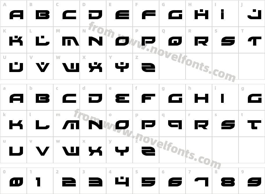 Battlefield BoldCharacter Map