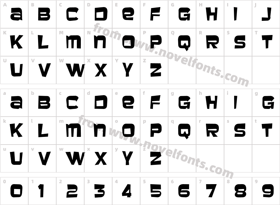 BaveuseCharacter Map