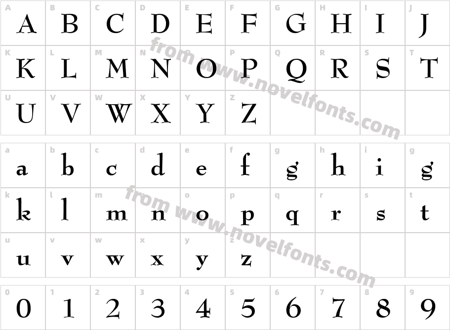 Beheim BoldCharacter Map