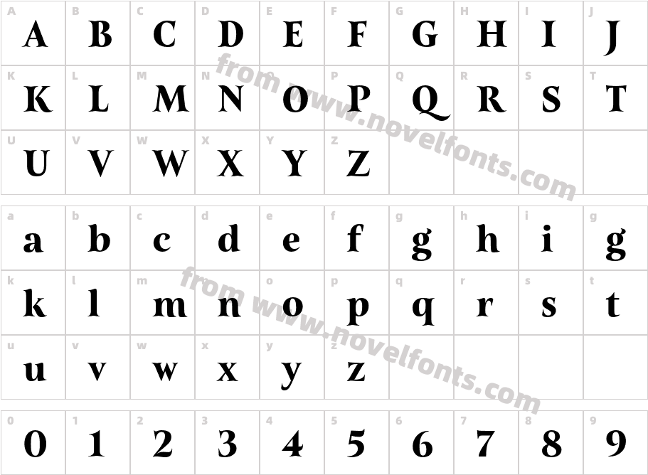 Belda Norm BlackCharacter Map