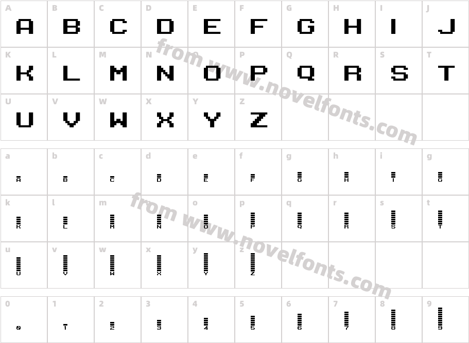 395 equalizer 2Character Map