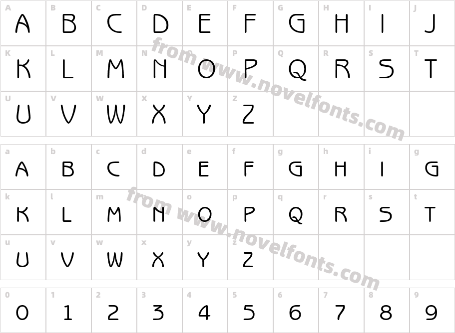 Benjamin Sans Smc RegularCharacter Map