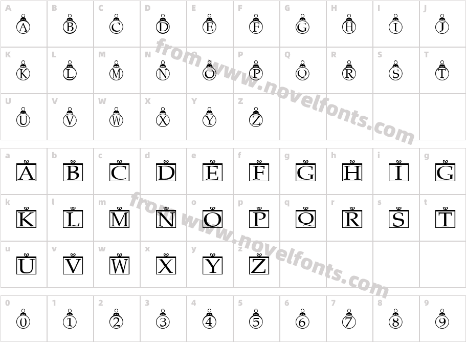 BillettCharacter Map