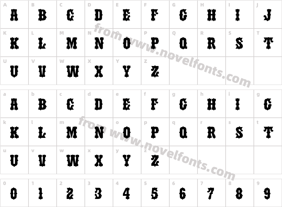 BindweedCharacter Map