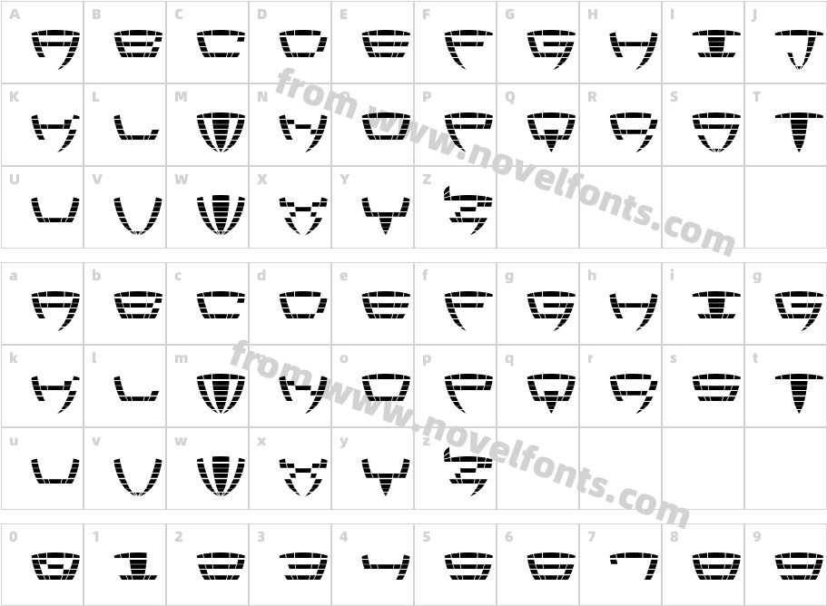 Black AudioCharacter Map