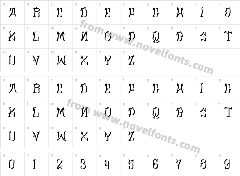 Black Queen Personal UseCharacter Map