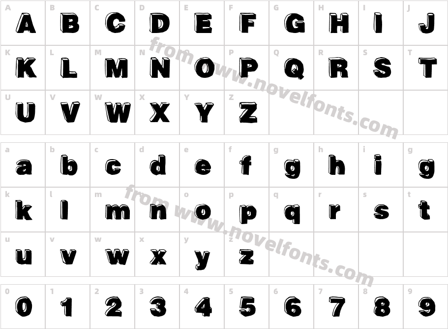 Block Dog FrontCharacter Map