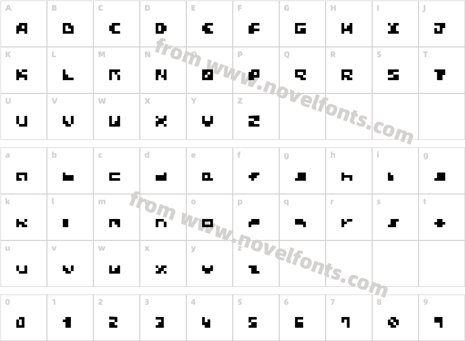 Block TalkCharacter Map