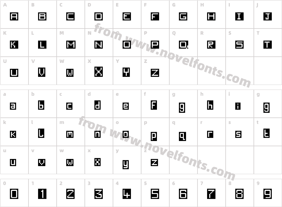 Block'S RegularCharacter Map