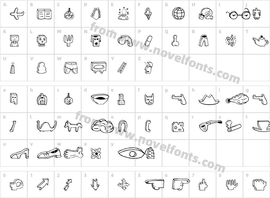 Blockhead Illust PlainCharacter Map