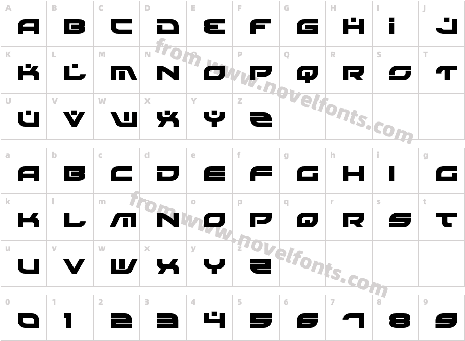 Battlefield BoldCharacter Map