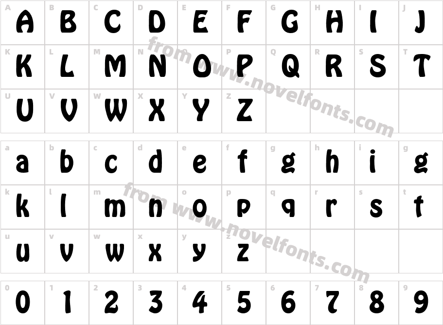 BoffoS Si BoldCharacter Map