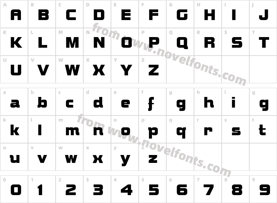 BoltEFCharacter Map