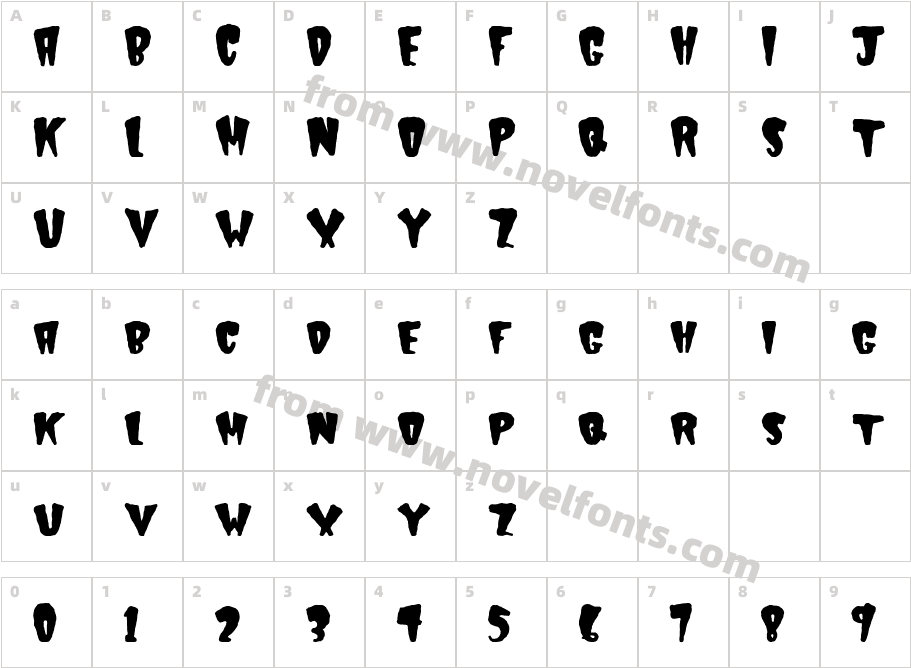 BoogiemanCharacter Map