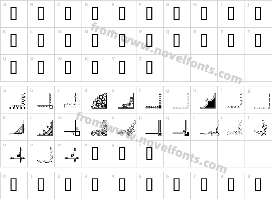 Border Corners 2Character Map