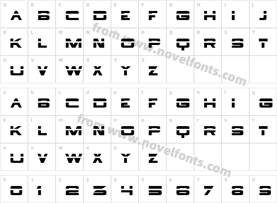 Borg 9Character Map