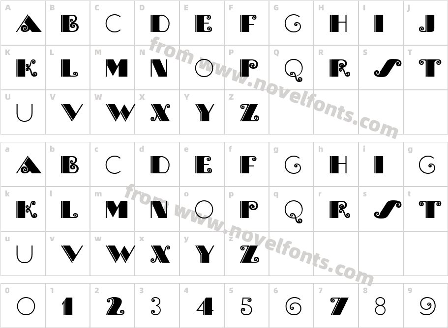 Brasileiro One MediumCharacter Map