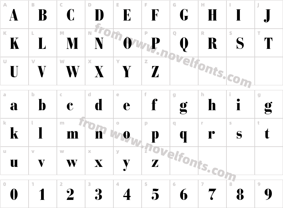 BauerBodni BlkCn BTCharacter Map