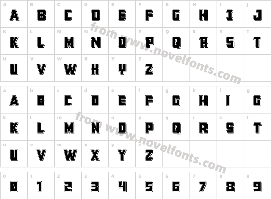 Buchanan PunchCharacter Map