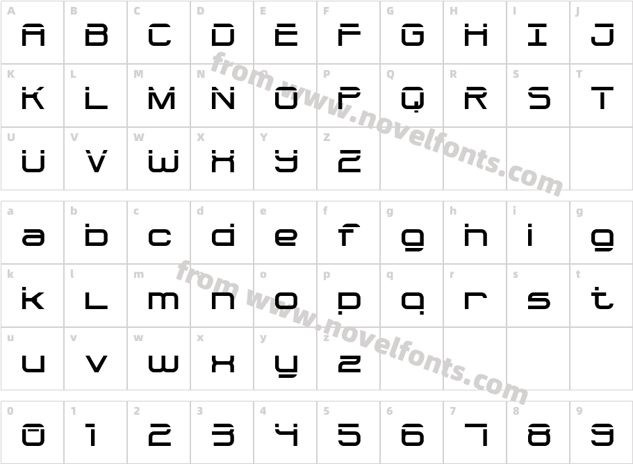 Bullet Trace 7Character Map