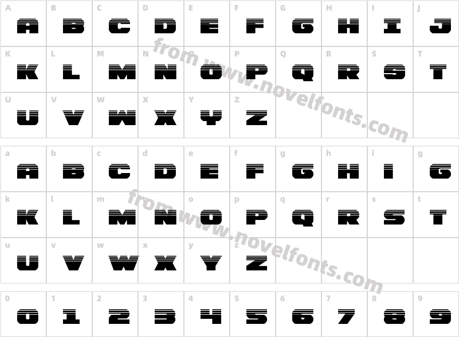 Bummer HalftoneCharacter Map