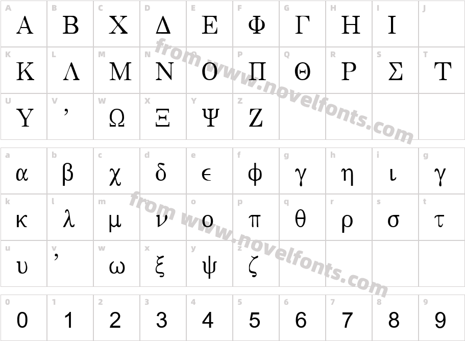 BwgrklCharacter Map