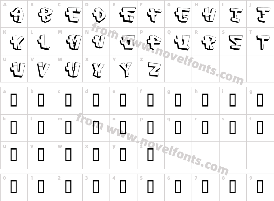 CA PconstructCharacter Map